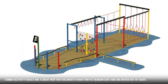 combo activity trail ideal for playgrounds in residential projects 