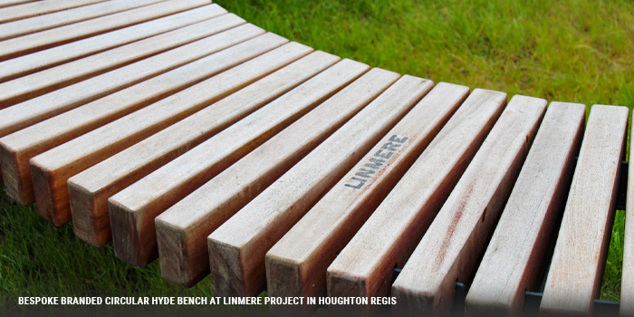 Branded street furniture at linmere residential project